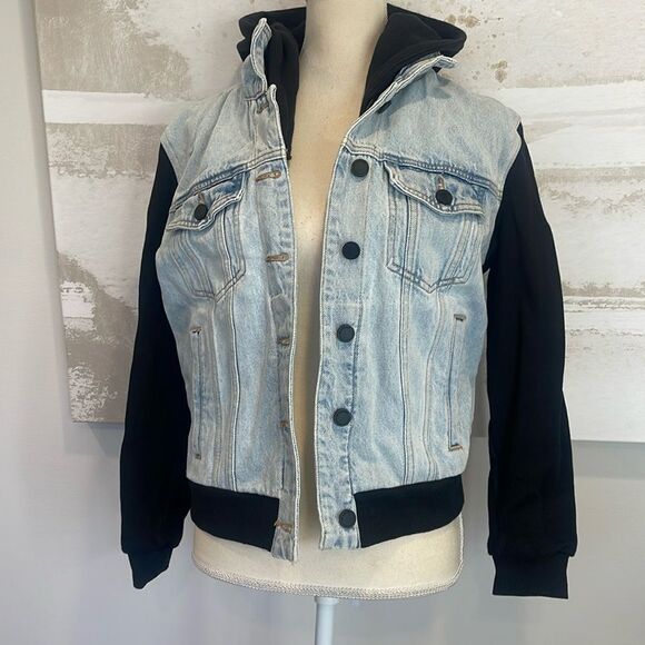 Blank NYC Jackets & Blazers - Blank NYC Hooded Denim Jacket size small